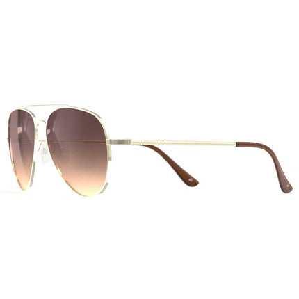 Prive Revaux Unisex Sunglasses - The Cali Tinted Lens | The Cali Champagne Gold Brown ,