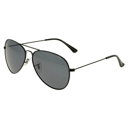 Prive Revaux Unisex Sunglasses - The Commando Grey Lenses | The Commando Caviar Black ,
