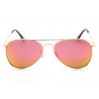 Prive Revaux Women's Sunglasses - Metal | The Commando Mini Champagne Gold/Pink Mirror ,