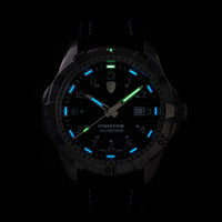 Protek Unisex Quartz Watch - Dive Series Rotating Bezel Brown Leather Strap | 2005 ,