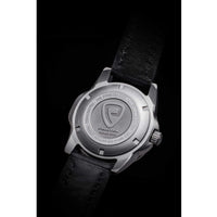 Protek Unisex Watch - Dive Series Rotating Bezel Genuine Black Leather Strap | 2004 ,