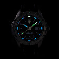 Protek Unisex Watch - Dive Series Rotating Bezel Genuine Brown Leather Strap | 2003 ,