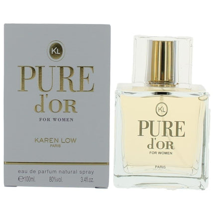 Pure D'or by Karen Low, 3.4 oz Eau De Parfum Spray for Women ,