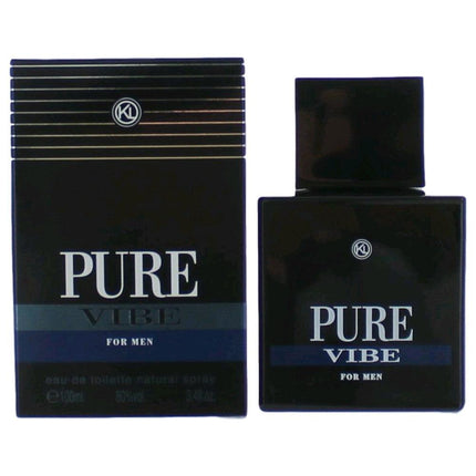 Pure Vibe by Karen Low, 3.4 oz Eau De Toilette Spray for Men ,
