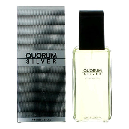 Quorum Silver by Puig, 3.4 oz Eau De Toilette Spray for men ,