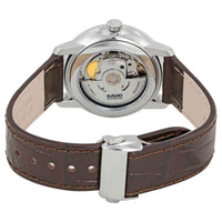 Rado Men's Automatic Watch - Coupole Classic White Dial Brown Strap | R22860725 ,