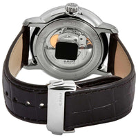 Rado Men's Automatic Watch - DiaMaster Black Dial Leather Strap | R14806156 ,