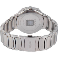 Rado Men's Chrono Watch - Centrix Black Dial Silver Tone Bracelet | R30122103 ,