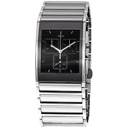 Rado Men's Chrono Watch - Integral Black Dial Stainless Steel Bracelet | R20849159 ,