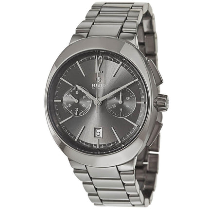 Rado Men's Chronograph Watch - D-Star Dark Grey Dial Ceramic Bracelet | R15378159 ,