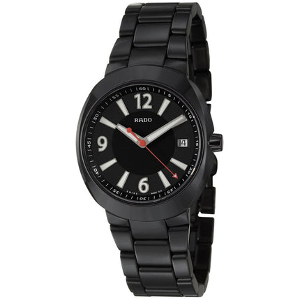 Rado Men's Quartz Watch - D-Star Black Dial Ceramic Bracelet | R15518152 ,
