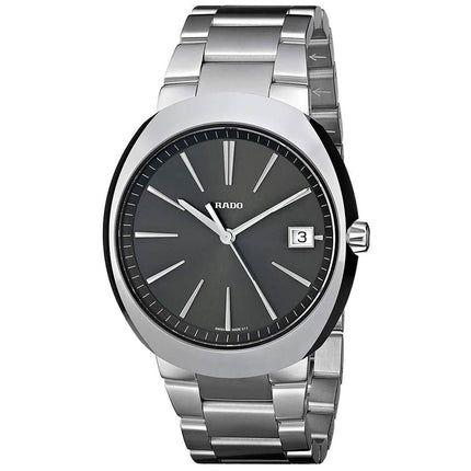 Rado Men's Quartz Watch - D-Star Grey & Black Dial Silver Tone Bracelet | R15943113 ,