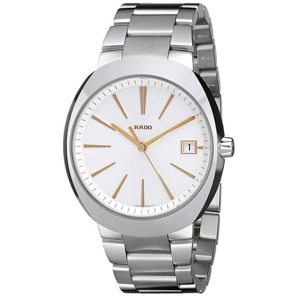 Rado Men's Quartz Watch - D-Star White Dial Silver Tone Bracelet | R15943123 ,