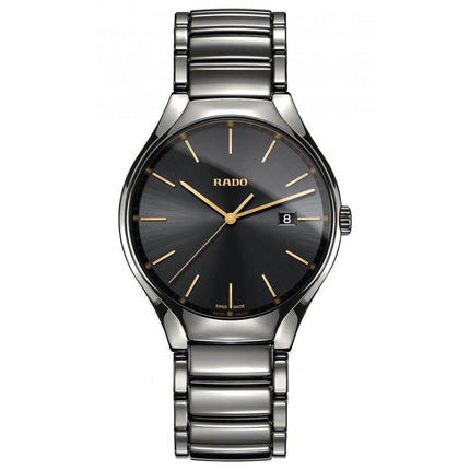 Rado Men's Quartz Watch - True Silver Tone Ceramic Bracelet | R27239152 ,