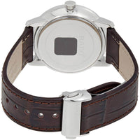 Rado Men's Watch - Coupole Classic Silver Dial Brown Leather Strap | R22864025 ,