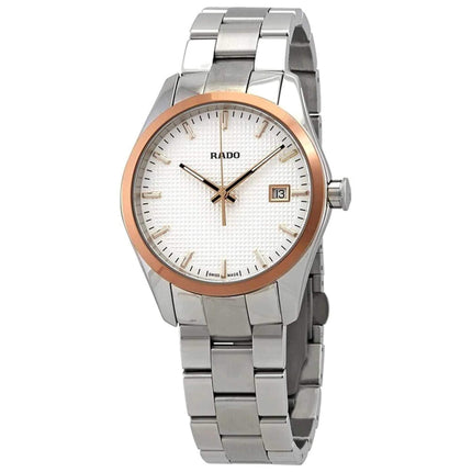 Rado Men's Watch - Hyperchrome Silver Tone Dial Rose Gold Tone Bezel | R32184123 ,