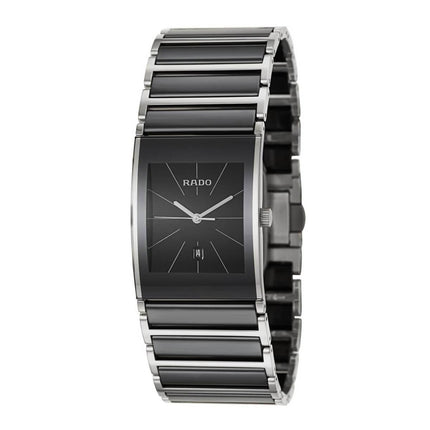 Rado R20784152 Men's Bracelet Watch - Integral Black Ceramic & Silver Steel | R20784152 ,