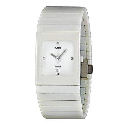 Rado R21711702 Women's Diamond Watch - Ceramica Jubile White Dial Diamond | R21711702 ,
