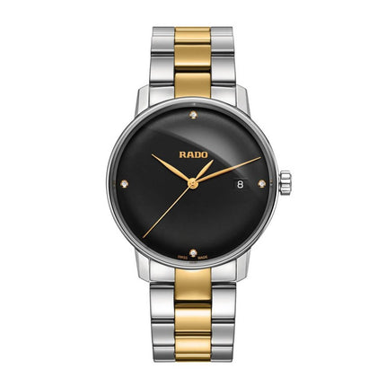 Rado R22864712 Men's Diamond Watch - Coupole Steel & Yellow Ceramic Diamond | R22864712 ,