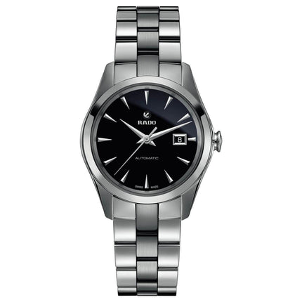 Rado Women's Automatic Watch - HyperChrome Black Dial Silver Tone Bracelet | R32091163 ,
