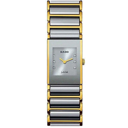 Rado Women's Diamond Watch - Integral Jubile Silver Tone Dial Bracelet | R20750702 ,