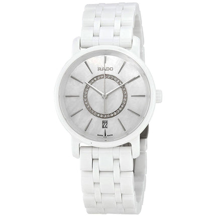 Rado Women's Quartz Watch - DiaMaster Mother of Pearl Dial Bracelet | R14065907 ,