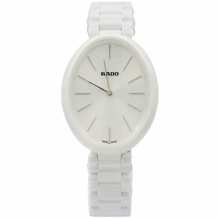 Rado Women's Swiss Quartz Watch - Esenza White Dial Ceramic Bracelet | R53092012 ,