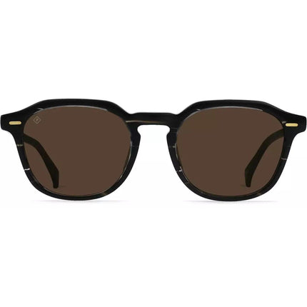 RAEN Men's Sunglasses - Brown Polarized Lens Licorice Frame | RAEN 100M211CLY S343 ,