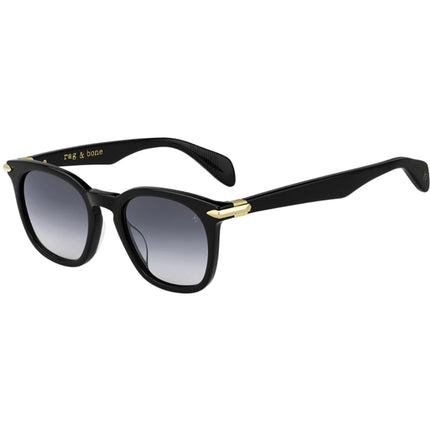 Rag and Bone Men's Sunglasses - Grey Shaded Lens Black Square Frame | RNB5021/S 807 ,
