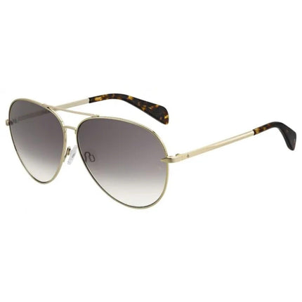 Rag and Bone Women's Sunglasses - Gold Metal Frame | RAG AND BONE RNB1006/S 0J5G/HA ,