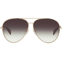 Rag and Bone Women's Sunglasses - Gold Metal Frame | RAG AND BONE RNB1006/S 0J5G/HA ,