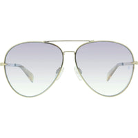 Rag and Bone Women's Sunglasses - Gold Yellow Aviator Metal Frame | RNB1006/S 0DYG ,