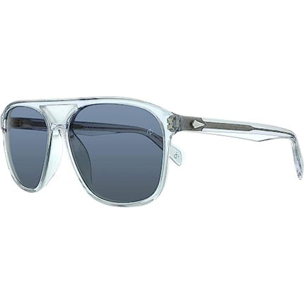 Rag and Bone Women's Sunglasses - Grey Lens Grey Crystal Frame | RNB5026/G/S 0CBL ,