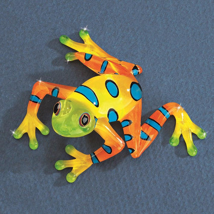 Rain Forest Frog Glass Figurine ,