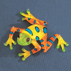 Rain Forest Frog Glass Figurine