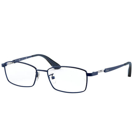 Ray-Ban Men's Eyeglasses - Blue Titanium Frame Rectangular | 8745D 1061 55 ,