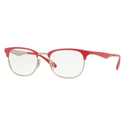 Ray Ban Men's Eyeglasses - Full Rim Matte Red Metal Square | RAY BAN 0RX6346 2974 ,