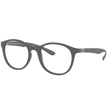 Ray Ban Men's Eyeglasses - Grey Plastic Frame Round | 7166 5521 53 ,