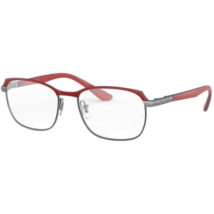 Ray-Ban Men's Eyeglasses - Gun Top Bordeaux Rectangular Frame | RAY BAN 0RX6420 2977 ,