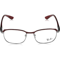 Ray-Ban Men's Eyeglasses - Gun Top Bordeaux Rectangular Frame | RAY BAN 0RX6420 2977 ,