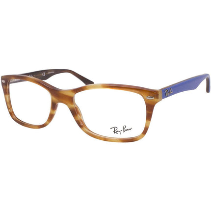 Ray Ban Men's Eyeglasses - Light Brown Havana Plastic Frame | 0RX5228-5799-53-17-140 ,