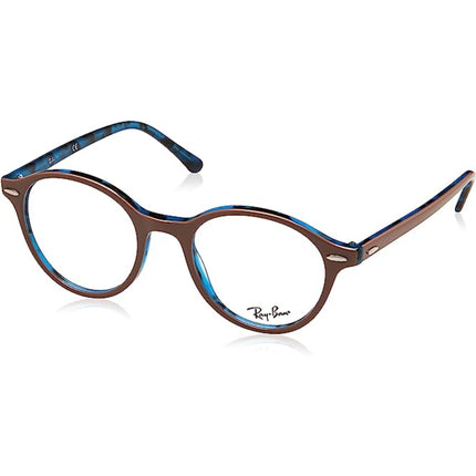 Ray-Ban Men's Eyeglasses - Lt Brown Round Full-Rim Frame | RAY BAN 0RX7118 5715 ,