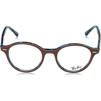 Ray-Ban Men's Eyeglasses - Lt Brown Round Full-Rim Frame | RAY BAN 0RX7118 5715 ,