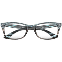 Ray Ban Unisex Eyeglasses - Blue Gradient Grey Strip Frame | RAY BAN 0RX5228MF 5839 ,