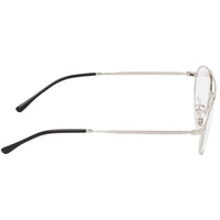 Ray Ban Unisex Eyeglasses - Full Rim Silver Metal Aviator Frame | RAY BAN 0RX6454 2501 ,
