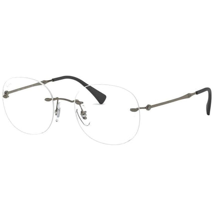 Ray-Ban Unisex Eyeglasses - Matte Dark Gunmetal Round | 8747 1128 48 ,
