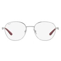 Ray-Ban Unisex Eyeglasses - Silver Square Full-Rim Metal Frame | RAY BAN 0RX6461 2501 ,
