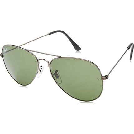 Ray-Ban Unisex Sunglasses - Blue Lens Silver Square Frame | RAY BAN 0RB3611 003/R5 ,