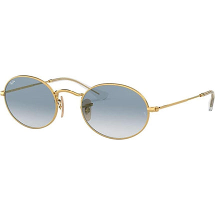 Ray-Ban Unisex Sunglasses - Blue Shaded Lens Gold Frame | RAY BAN 0RB3547N 001/3F51 ,