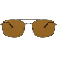 Ray-Ban Unisex Sunglasses - Brown Lens Gunmetal Metal Frame | RAY BAN 0RB3611 004/33 ,
